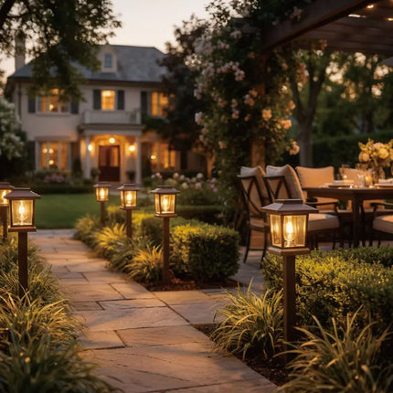 Outdoor Solar Lights for Yard, Waterproof Solar Pathway Lights – image 4