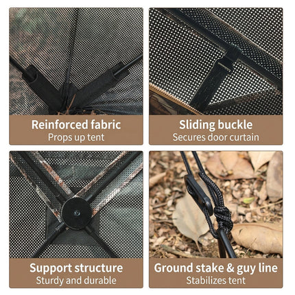 See Through Ground Hunting Blinds, Portable Ground Blind with Carry Bag – image 5
