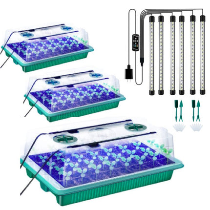 Seed Starter Tray with Grow Light, Seedling Grow Light with Timer – image 9