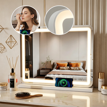 LED Vanity Mirror with Lights, Lighted Makeup Mirror with 10X Magnifier and Dimming – image 11