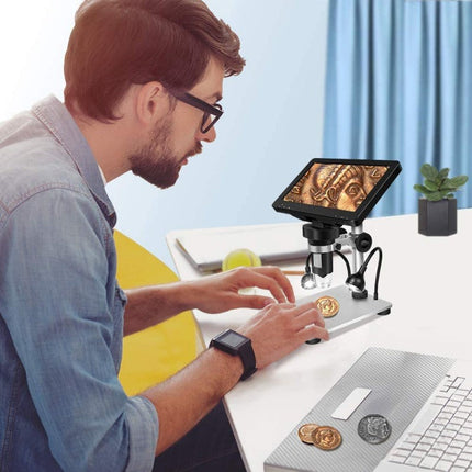 Digital Microscope with 7 Inch Screen, Soldering Microscope for Circuit Boards