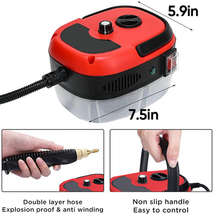Handheld Steam Cleaner with 3 Brushes, High Pressure Steam Cleaning Machine – image 12