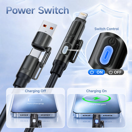 USB C Cable, Charging Cord with One Click Power Off – image 6
