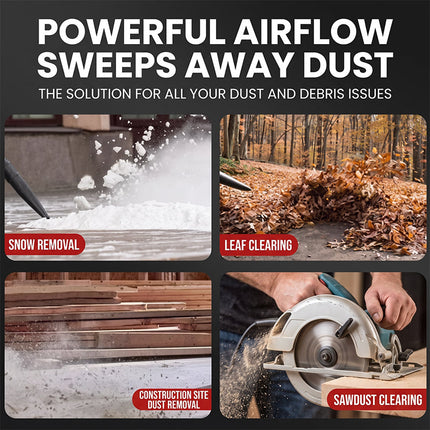 Cordless Leaf Blower with Battery and Charger, Battery Powered Blower for Leaves