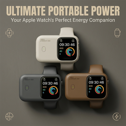 Portable Apple Watch Charger, 1200mAh Wireless Power Bank for Series SE and Ultra