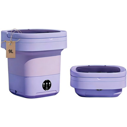 Portable Washing Machine, Foldable Mini Washing Machine for Baby Clothes, Small Portable Washer for Dorm and RV Travel