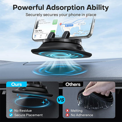 Car Phone Holder for Dashboard, Phone Mount for Car with Gel Base and 360 Rotation – image 4