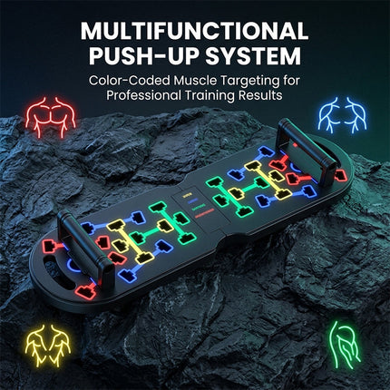 Foldable Push Up Board Workout System, Compact Home Gym Accessories