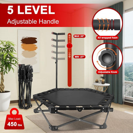 Foldable Mini Trampoline, Exercise Equipment for Home