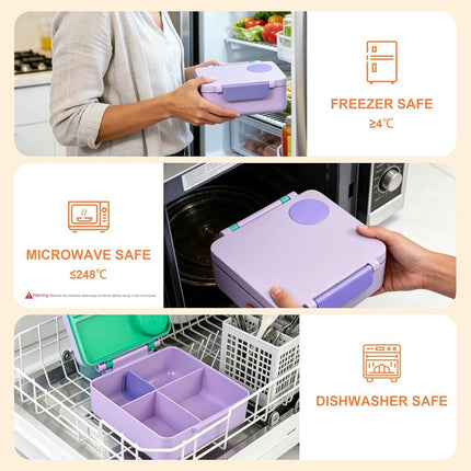 Insulated Lunch Box for Kids, Bento Lunch Box with Food Jar and Utensils