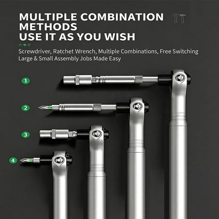 Ratchet Screwdriver Set, Multi Bit Screwdriver with Magnetic Bit Holder – image 4