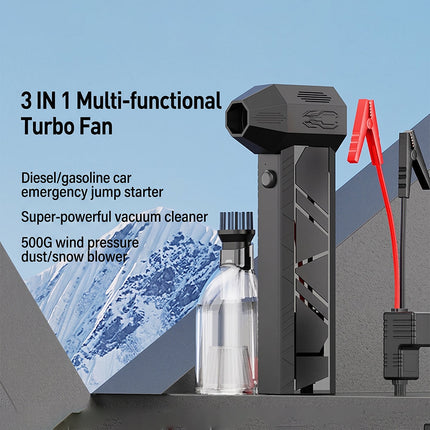 Car Cleaning Kit, Portable Jump Starter with Car Vacuum and Air Blower