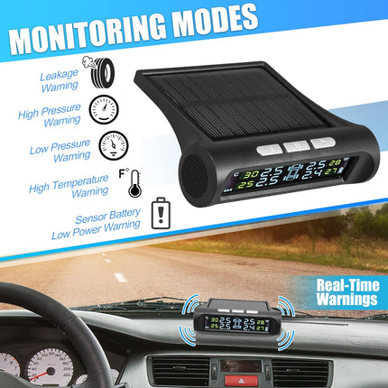 Tire Pressure Monitoring System, Solar TPMS with 4 Sensors