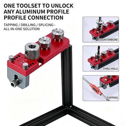 Drilling Jig for Aluminum Profile, Counterbore Drill Guide – image 8