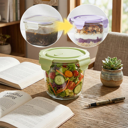 Glass Food Storage Bowl Set with Lids, Glass Food Storage Containers