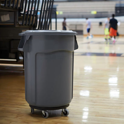 Round Trash Can Dolly with 5 Casters, Garbage Can Dolly for 20 to 55 Gallon Cans – image 6