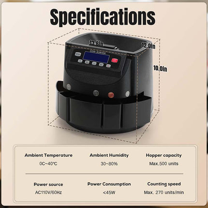 Automatic Coin Counter Machine