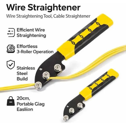 Wire Straightener, Electrical Wire Tool with 3 Rollers – image 6