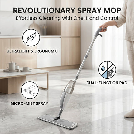 Microfiber Mop for Floor Cleaning, Dust Mop with 360 Degree Rotating Head