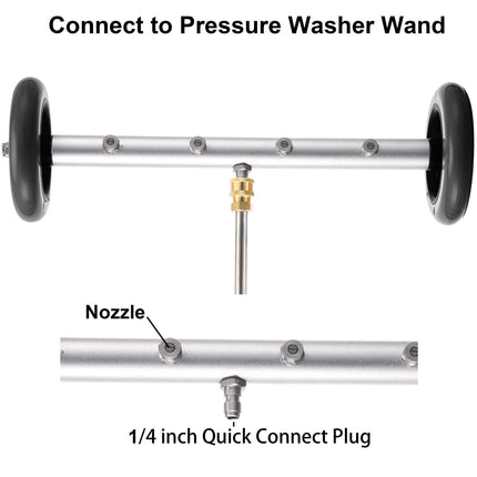 Undercarriage Pressure Washer Attachment with Wands, Car Detailing Tools – image 7