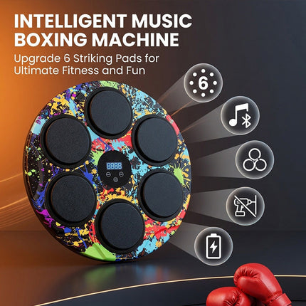 Music Boxing Machine with Bluetooth, Boxing Trainer for Kids