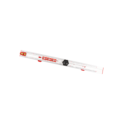 Carpentry Ruler for Drilling with Bubble Level, Hole Marker Drilling Guide