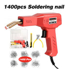Red welder kit + 1200pcs Soldering nails + 200pcs Free Soldering nails