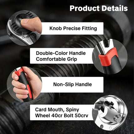 Adjustable Wrench, Ergonomic Hand Tools for Auto Repair