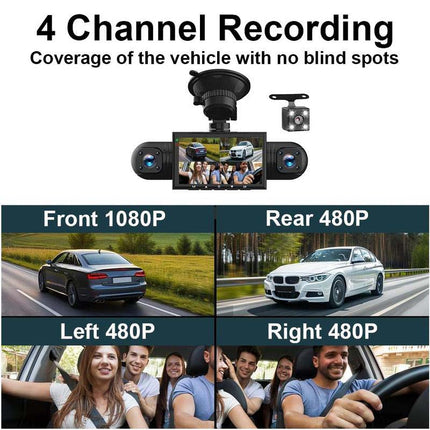 Dash Cam for Car, 4 Channel Dash Cam Front and Rear – image 5