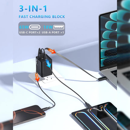 Retractable USB C Charger, iPhone Charger with Built In Lightning and USB C Cable – image 4