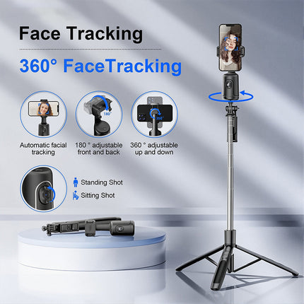 Auto Tracking Phone Stand, Face Tracking Phone Holder with 360 Rotation – image 4
