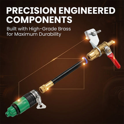 Angle Grinder Attachment for Dust Control, Water Sprayer Attachment with Brass Nozzle