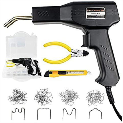 Plastic Welder Kit with Stainless Steel Staples, Car Bumper Repair Kit, Plastic Repair Kit for Car and Motorcycle