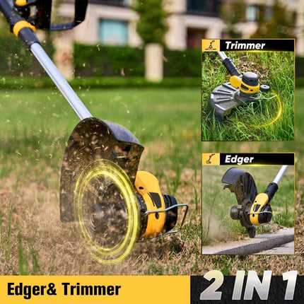 Electric Weed Eater Cordless, 2 in 1 Cordless String Trimmer and Lawn Edger, Weed Whacker with 90 Degree Pivoting – image 10