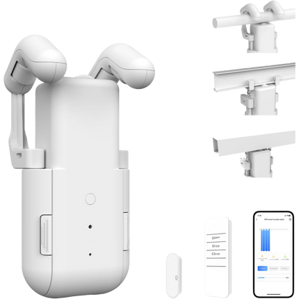 Automatic Curtain Opener with Remote Control, Smart Curtain Robot for Rod and Track – image 9