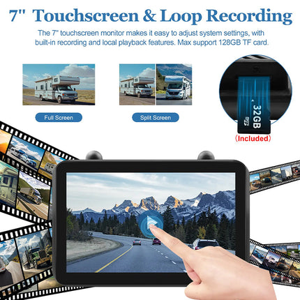 Wireless Backup Camera System, Solar RV Backup Camera with Night Vision – image 4
