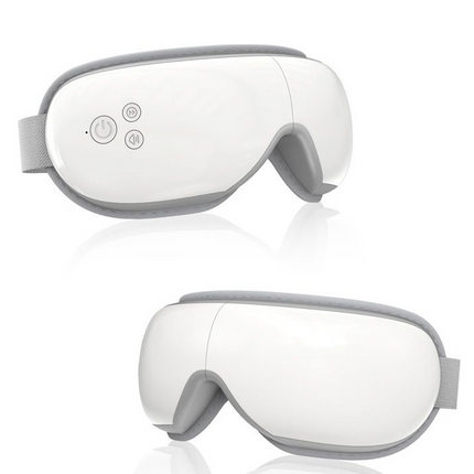 Heated Eye Massager with Bluetooth Music, Smart Eye Massager with Air Pressure and Vibration, Portable Eye Massager