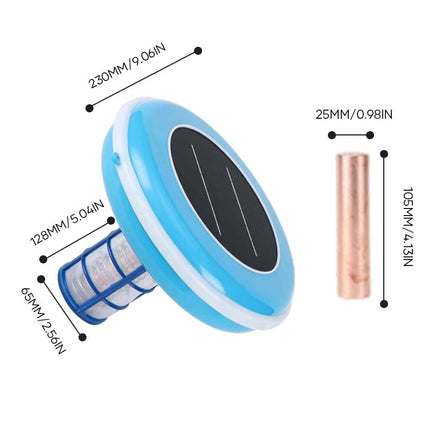 Solar Powered Pool Ionizer, Floating Pool Copper Ionizer for Algae Control – image 10