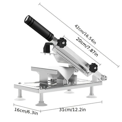 Manual Meat Slicer for Home, Stainless Steel Meat Cutter – image 6