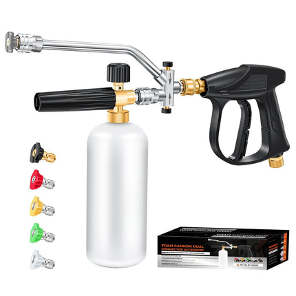 Foam Cannon Pressure Washer Gun with Dual Connector, Pressure Washer Attachment for Car Detailing Supplies – image 17