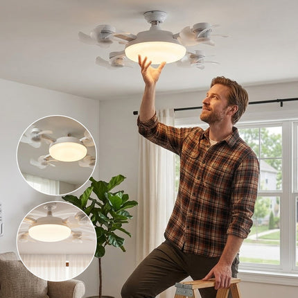 Ceiling Fan Light Bulb with Remote Control, Ceiling Fan Lamp