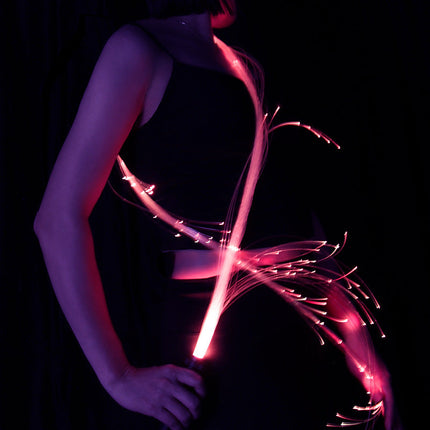Fiber Optic Whip Lights, Rechargeable Rave Lights for EDM Festivals