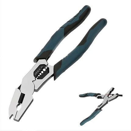 Wire Stripper Pliers, Wire Cutter, Wire Crimper with Screw Cutter, Electrician Crimping Tool with Non Slip Handle