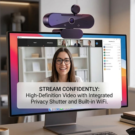 Ultra HD 4K Webcam with Microphone, Webcam for PC and Laptop – image 5