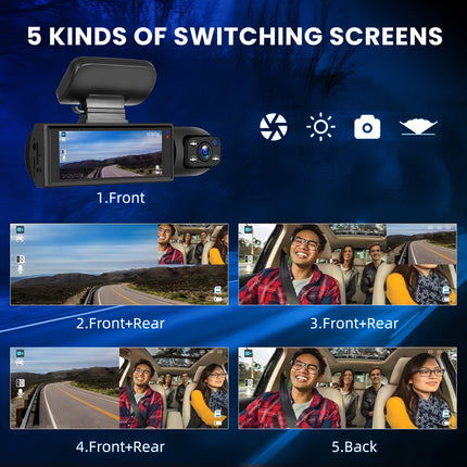 Dash Cam Front and Rear, Car Camera with Parking Monitor – image 11