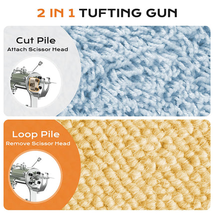 Tufting Gun Kit for Beginners, Rug Tufting Gun Cut and Loop Pile – image 4