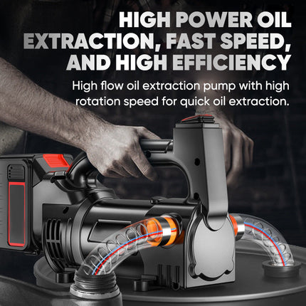 Portable Fuel Transfer Pump Battery Powered, Diesel Transfer Pump with Auto Shut Off Nozzle – image 4