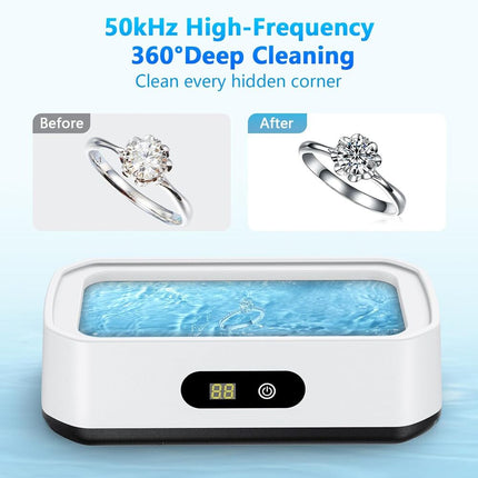 Ultrasonic Cleaner for Jewelry with 22 oz Stainless Steel Tank, Makeup Brush Cleaner