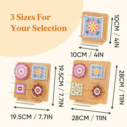 Crochet Blocking Board with Pins for Knitting and Granny Squares, Gift for Crocheters – image 11