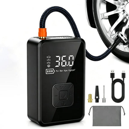 Portable Air Compressor for Car Tires, Car Tire Pump with Digital Display – image 12